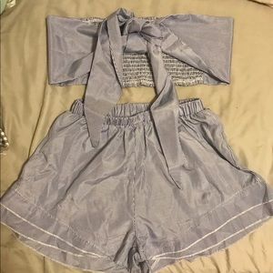 Two piece shorts set from Romwe